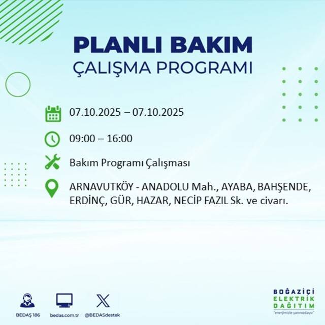 Bugün İstanbul karanlığa bürünecek! BEDAŞ açıkladı: 23 ilçede elektrikler kesilecek 27